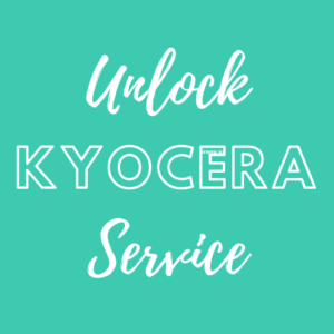 KYOCERA UNLOCK SERVICE