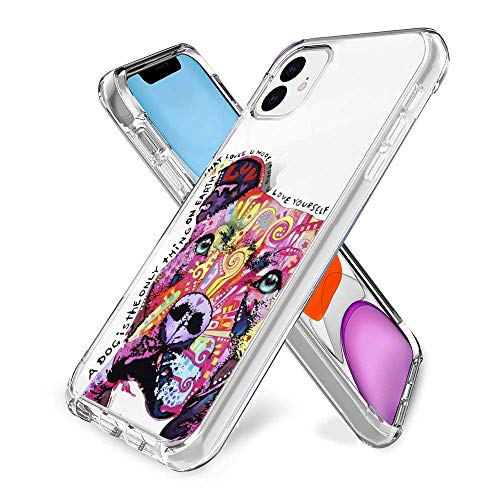 YueNew-Personalized-Pitbull-Case-for-iPhone-11-Phone-Cover-Clear-Silicone-Protective-Case-for-iPhone-11-Pitbull-0