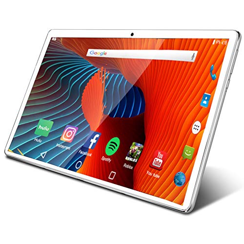 Tablet-101-inch-Android-Tablet-with-2GB32GB-3G-Phone-Tablets-Dual-Sim-Card-2MP-5MP-Dual-Camera-Quad-Core-Processor-1280x800-IPS-HD-DisplayGPS-FM-Silver-0