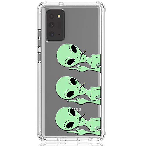 HUIYCUU-Case-for-Galaxy-Note-20-Ultra-Case-Shockproof-Anti-Slip-Cute-Green-Animal-Print-Clear-Design-Pattern-Funny-Slim-Crystal-Soft-Bumper-Girl-Women-Cover-for-Samsung-Galaxy-Note-20-Ultra-Aliens-0