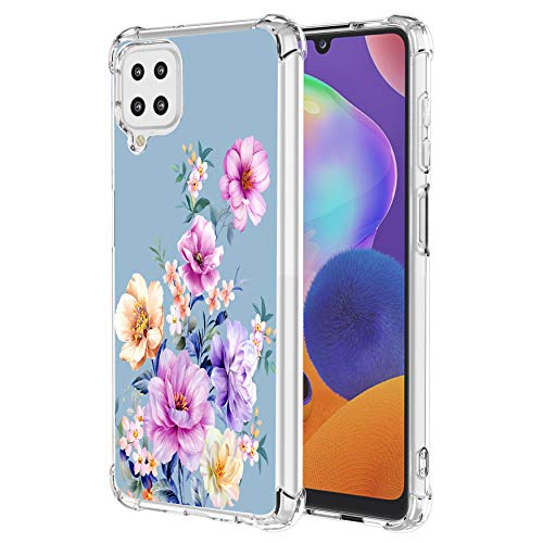 Starhemei-for-Galaxy-A12-5G-Case-Case-for-Galaxy-A12-Soft-TPU-Shock-Absorption-Flexible-Gasbag-Protection-Case-Cover-for-Samsung-Galaxy-A12-Bigflower-0