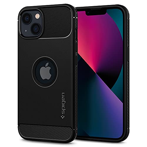 Spigen-Rugged-Armor-Designed-for-iPhone-13-Case-2021-Matte-Black-0